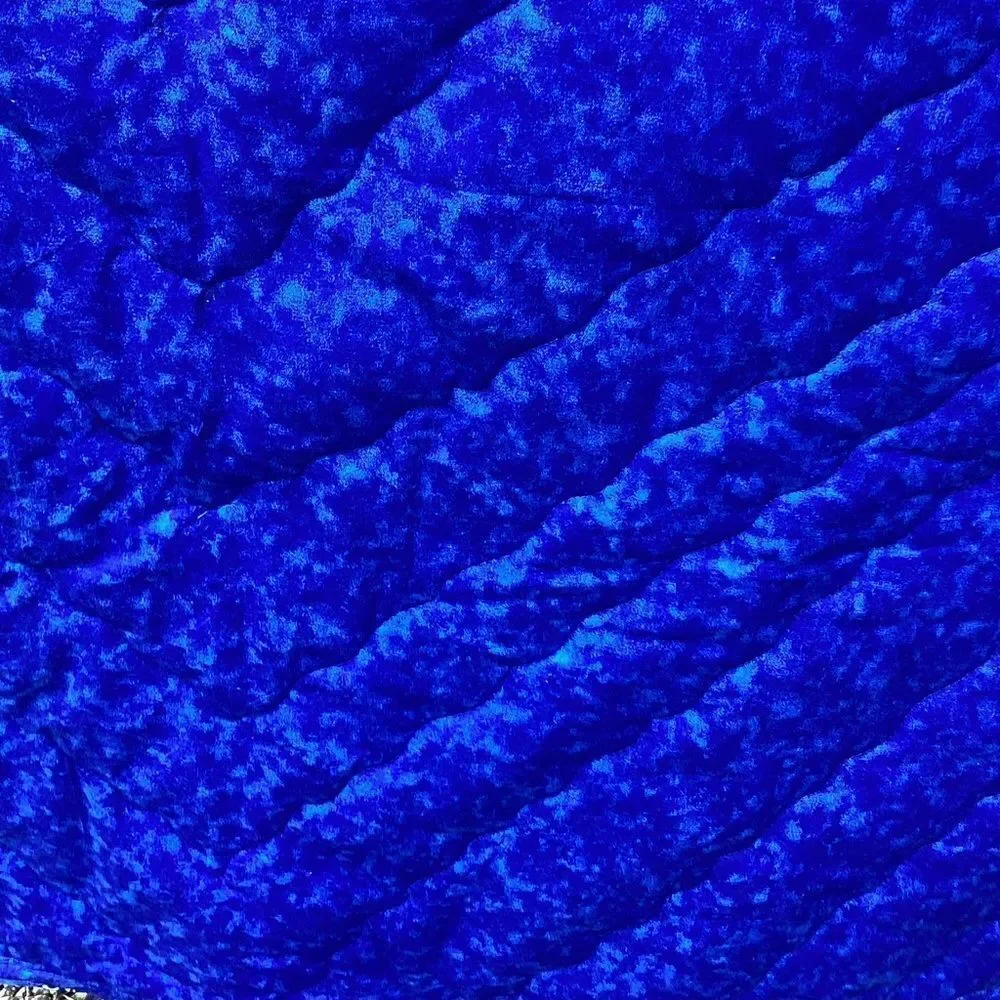 NWT. Hand Crafted Blue Butterflies Lap Quilt
